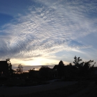Beautiful evening clouds